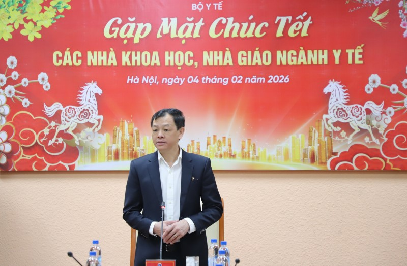 Bộ Y tế gặp mặt, chúc Tết đại diện các nhà giáo, nhà khoa học tham gia các Hội đồng lĩnh vực khoa học công nghệ, chuyển đổi số và đào tạo nhân lực của Bộ Y tế khu vực phía Bắc