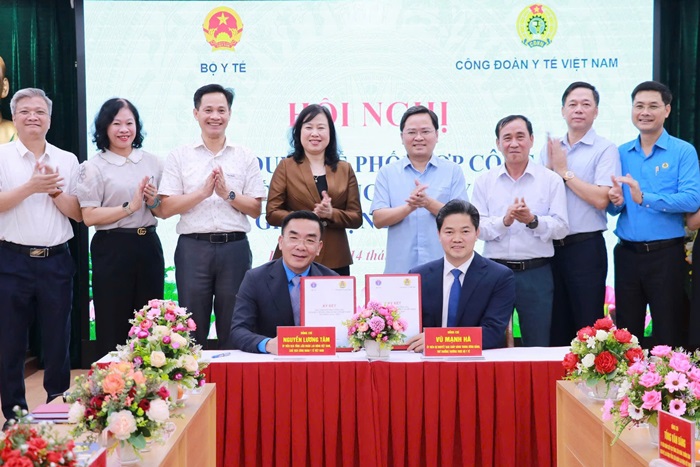 Ký kết Quy chế phối hợp công tác giữa Bộ Y tế và Công đoàn Y tế Việt Nam giai đoạn 2026-2030